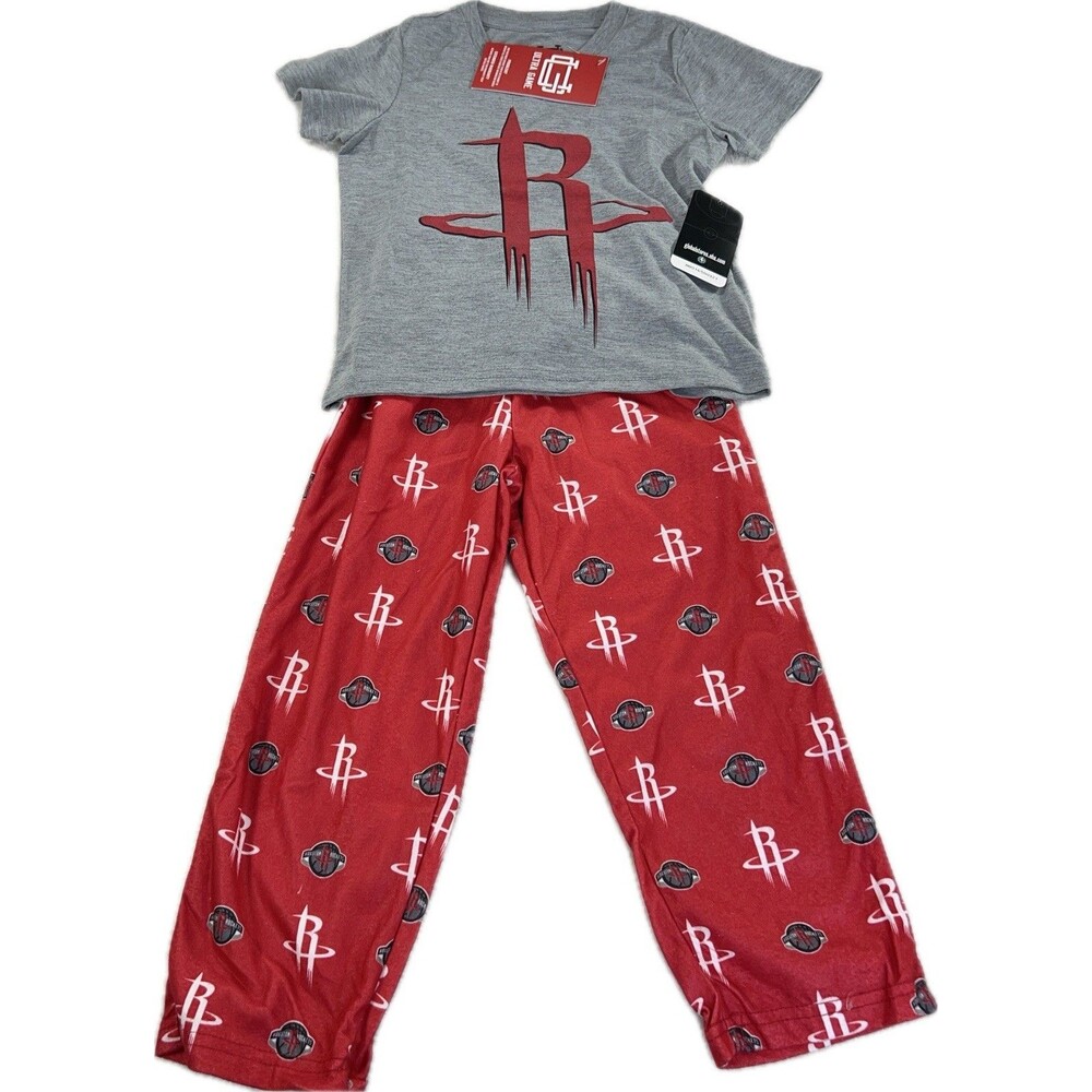 NBA Kids Size 4 Ultra Game Sleep Wear Houston Rockets Pajama Pants and Top